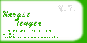 margit tenyer business card